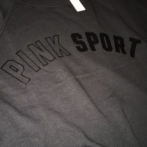 PINK SPORT Reversible by VS 1 Side Terry Cloth 2cnd Side Crop XS